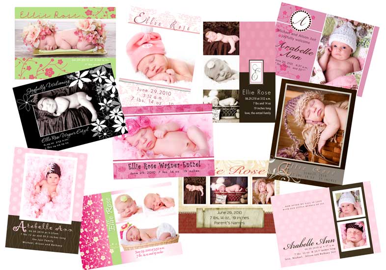 Newborn Birth Announcements