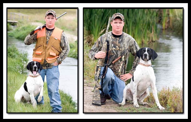 Senior boy with dog photo