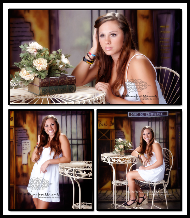 senior girl studio pictures