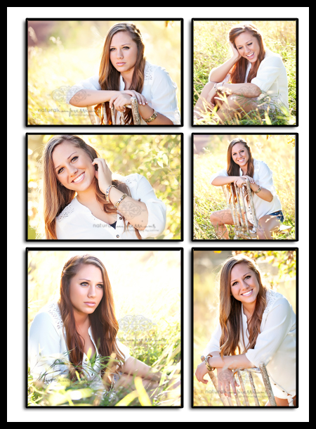 Senior girl photos in field