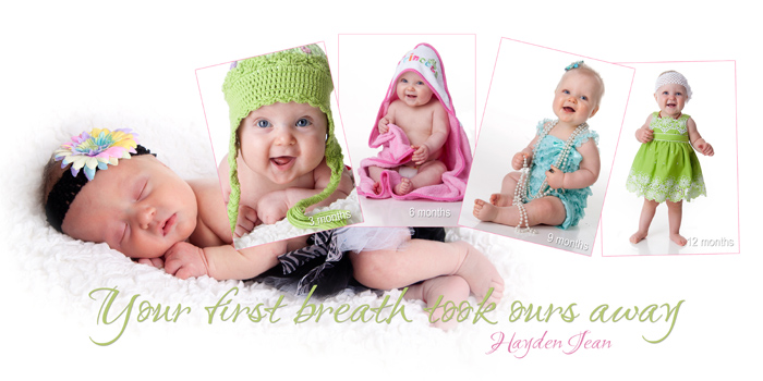 newborn through one year photos