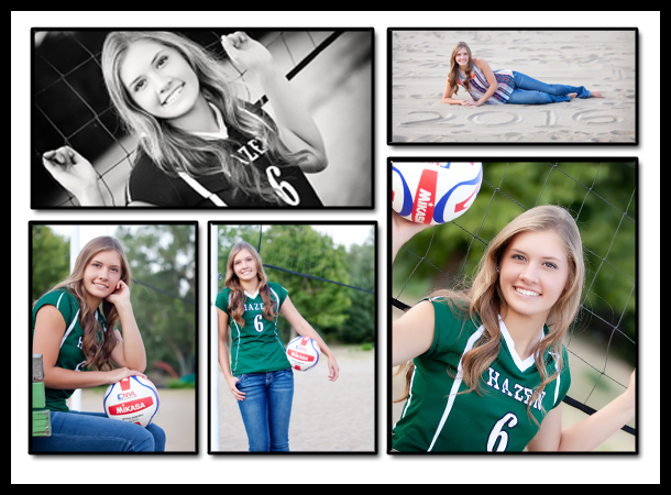 outdoor volleyball senior pictures