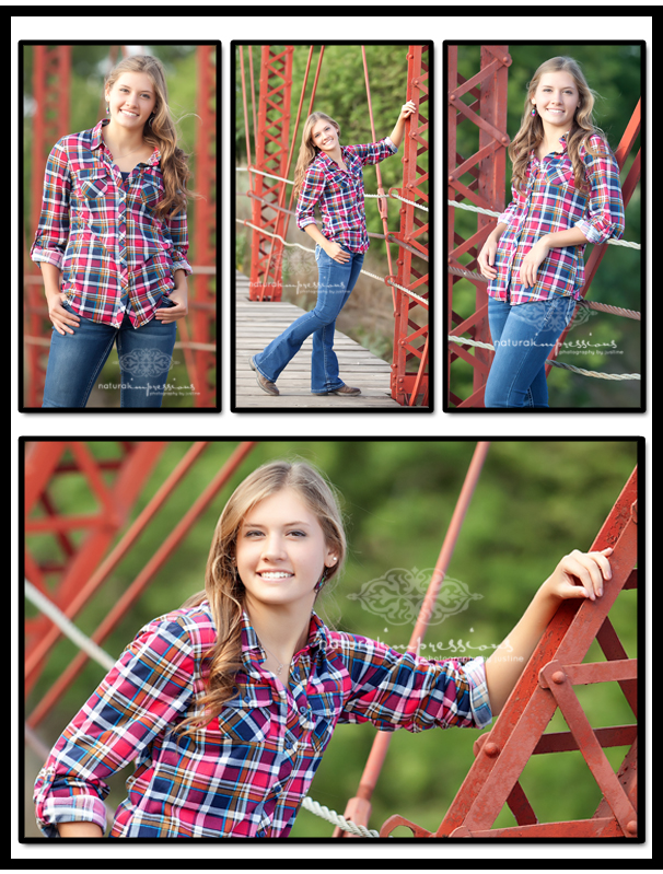 Senior Pictures at the Old Red Bridge