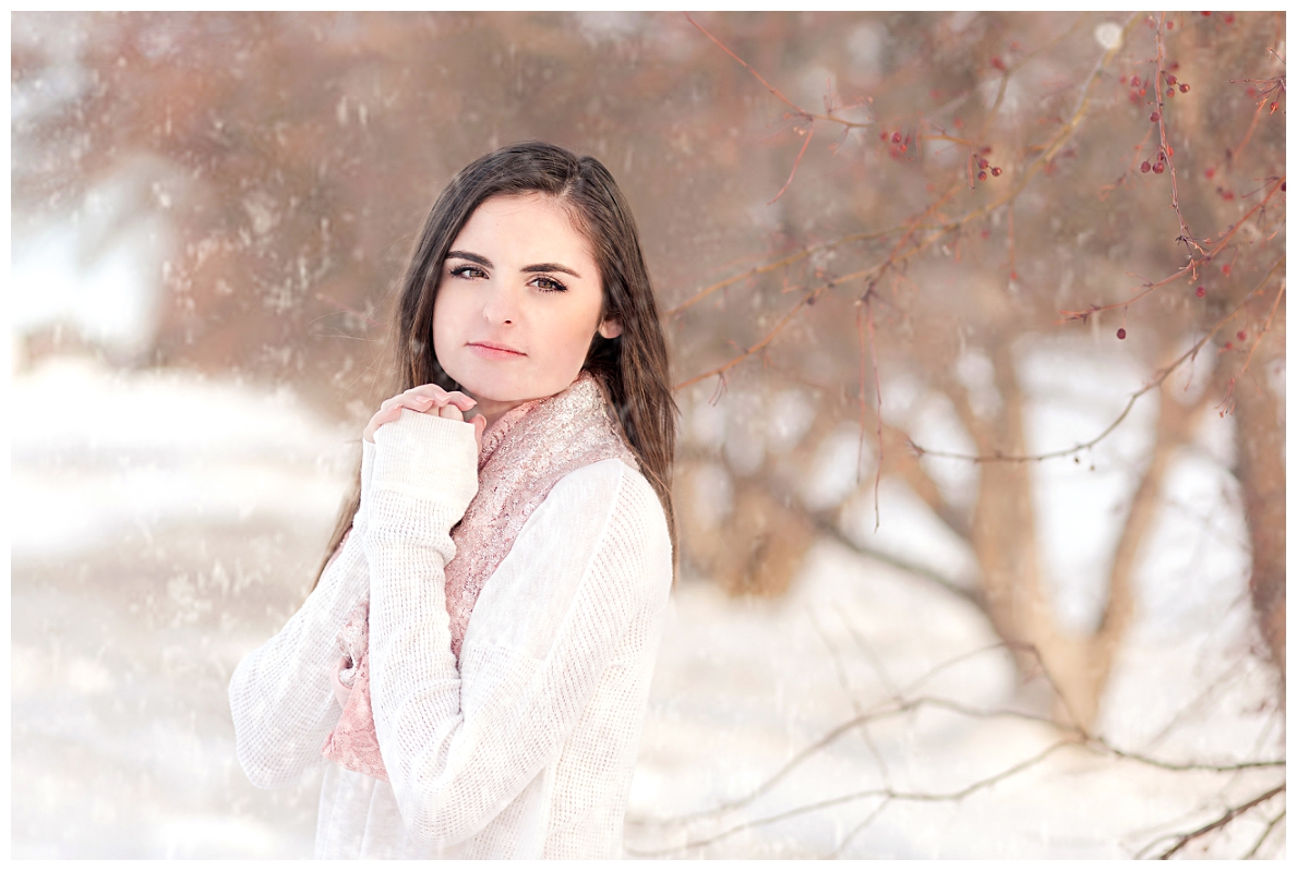 Senior Pictures in the Snow