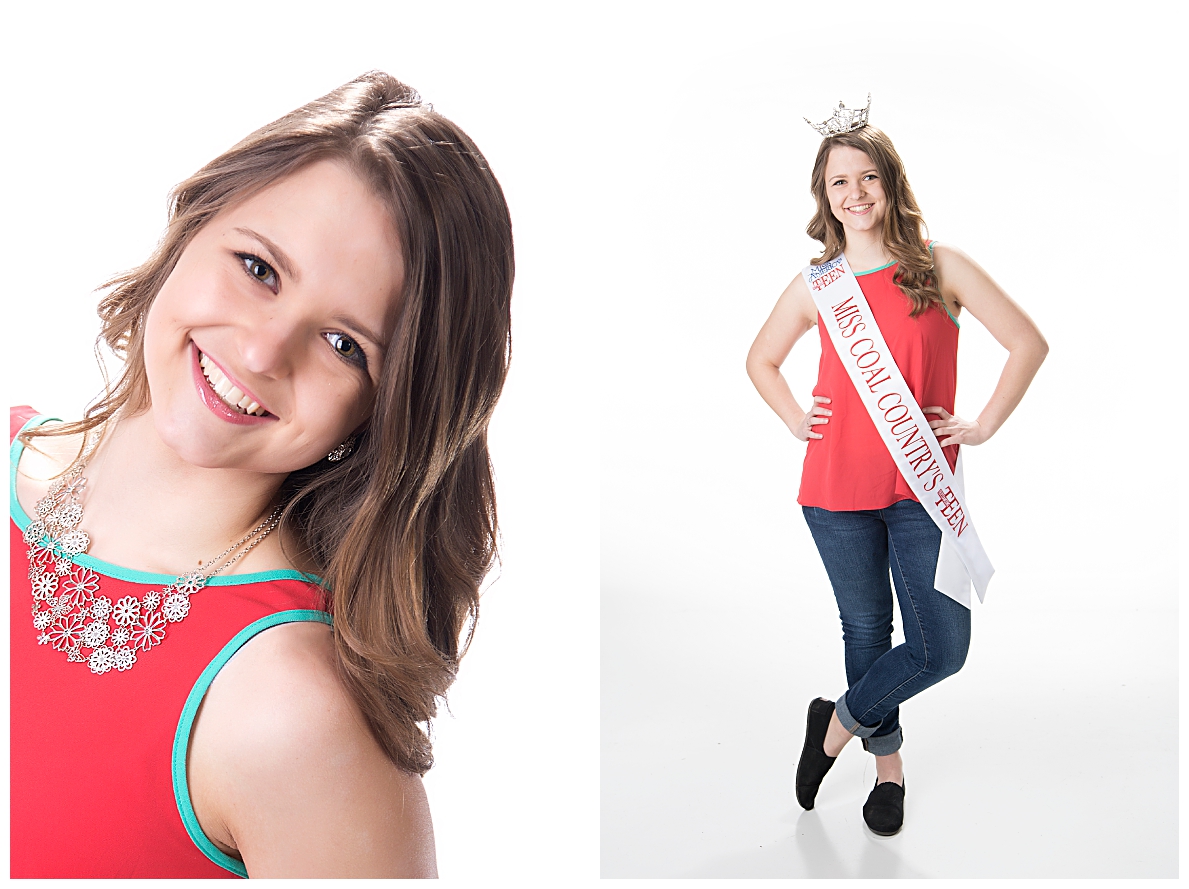 Teen pageant photo in casual outfit