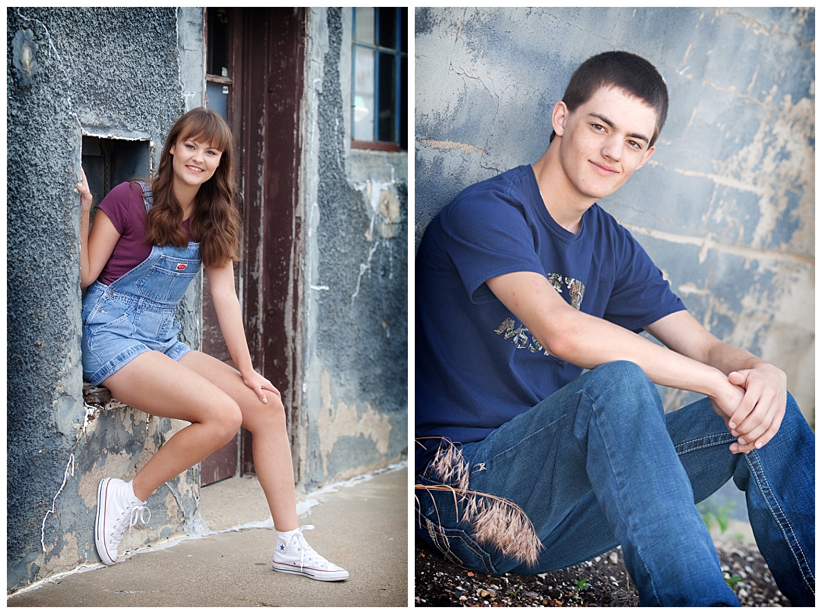 Senior pictures in an alley