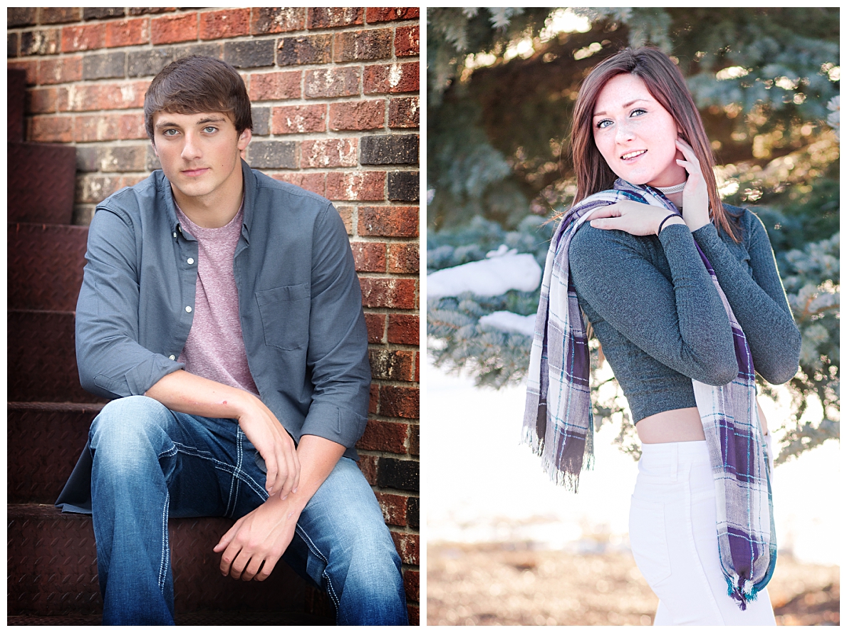 Senior pictures on old stairs