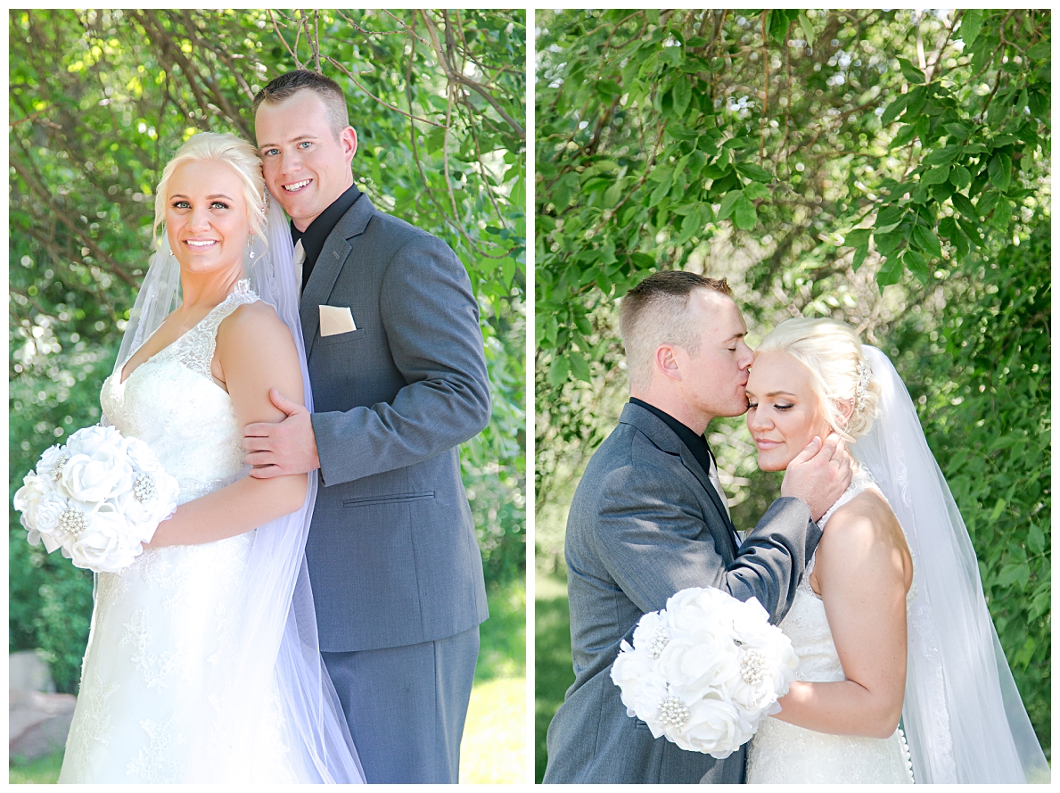 Bride and Groom traditional pose