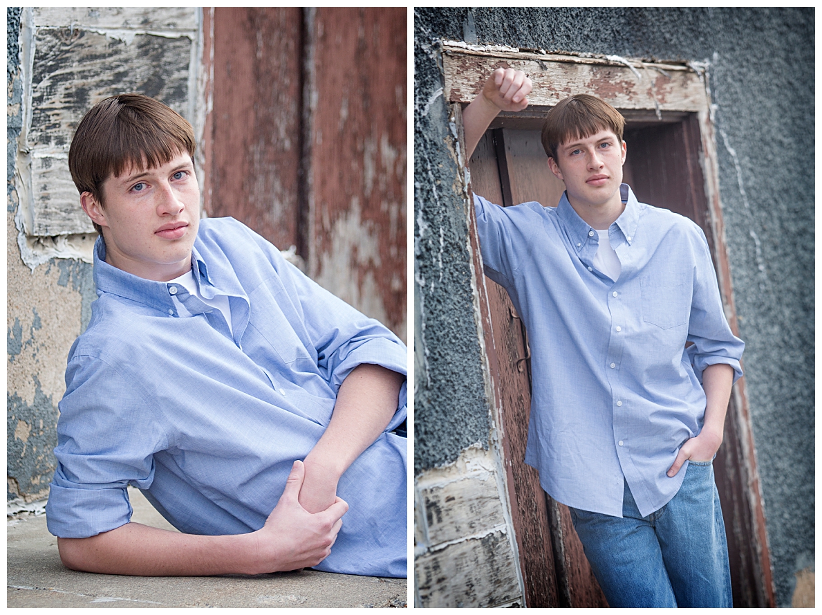 Senior boy pictures in alley