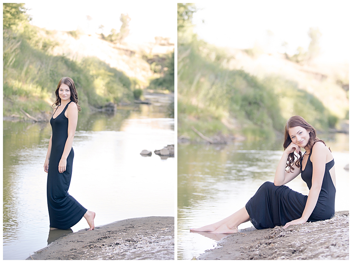 Senior pictures by a river