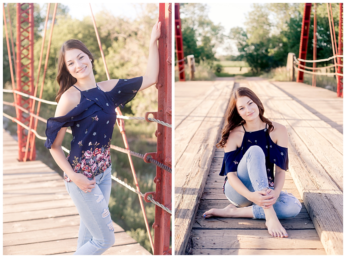 Senior Pictures on old bridge