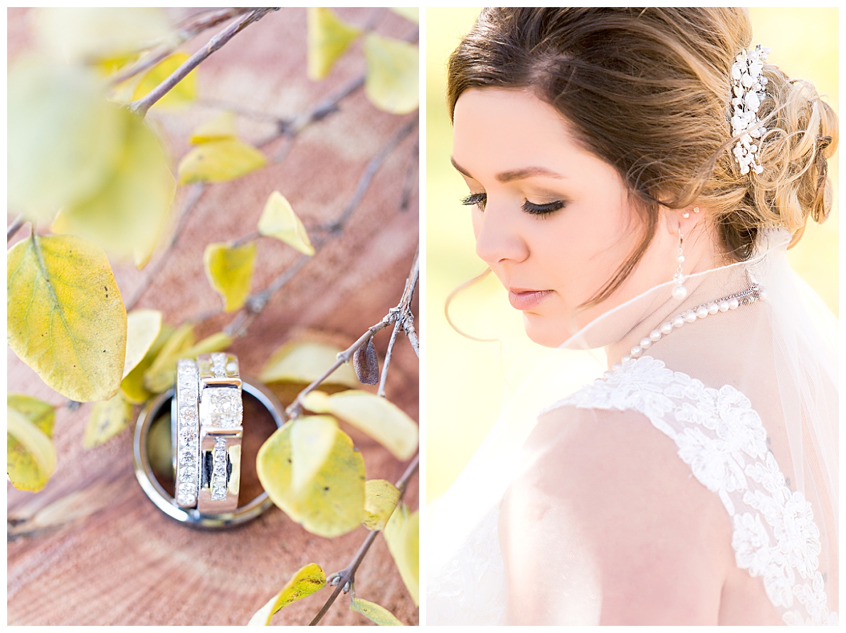 Close up of Bride and Ring