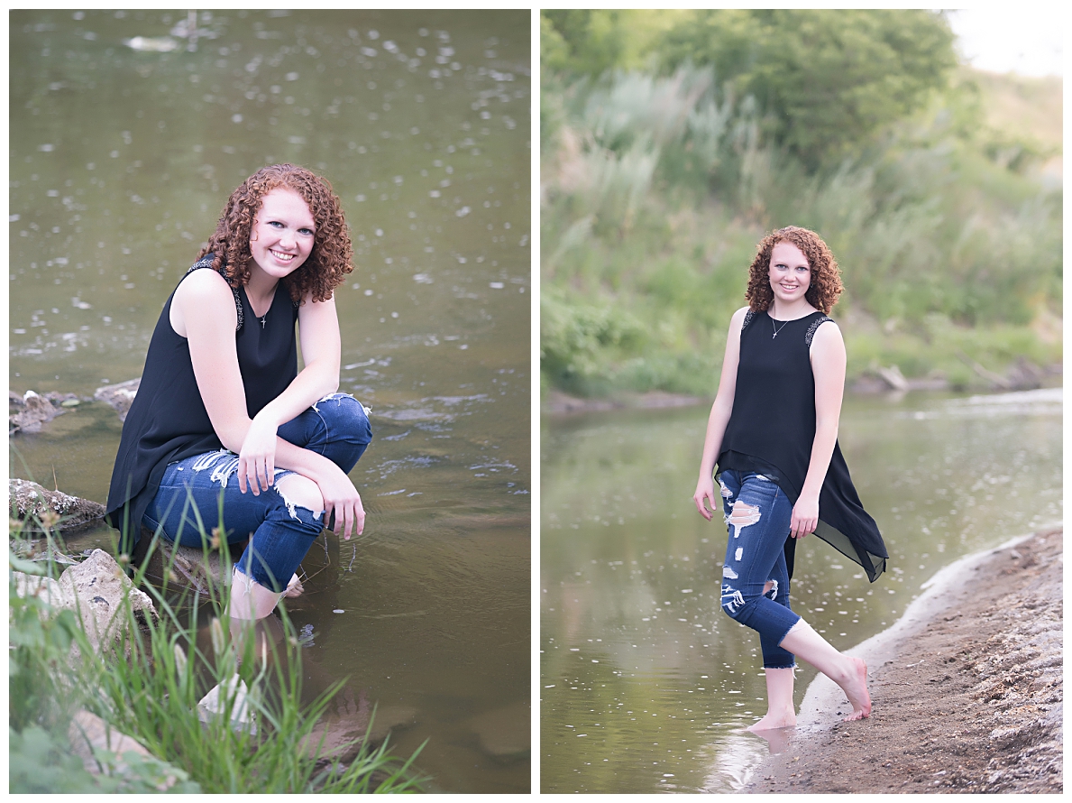 Senior Pictures by a river