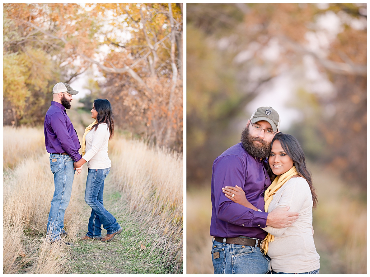 Fall Engagement Pictures in North Dakota