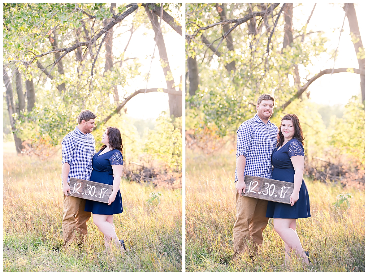 Engagement Pictures in a field