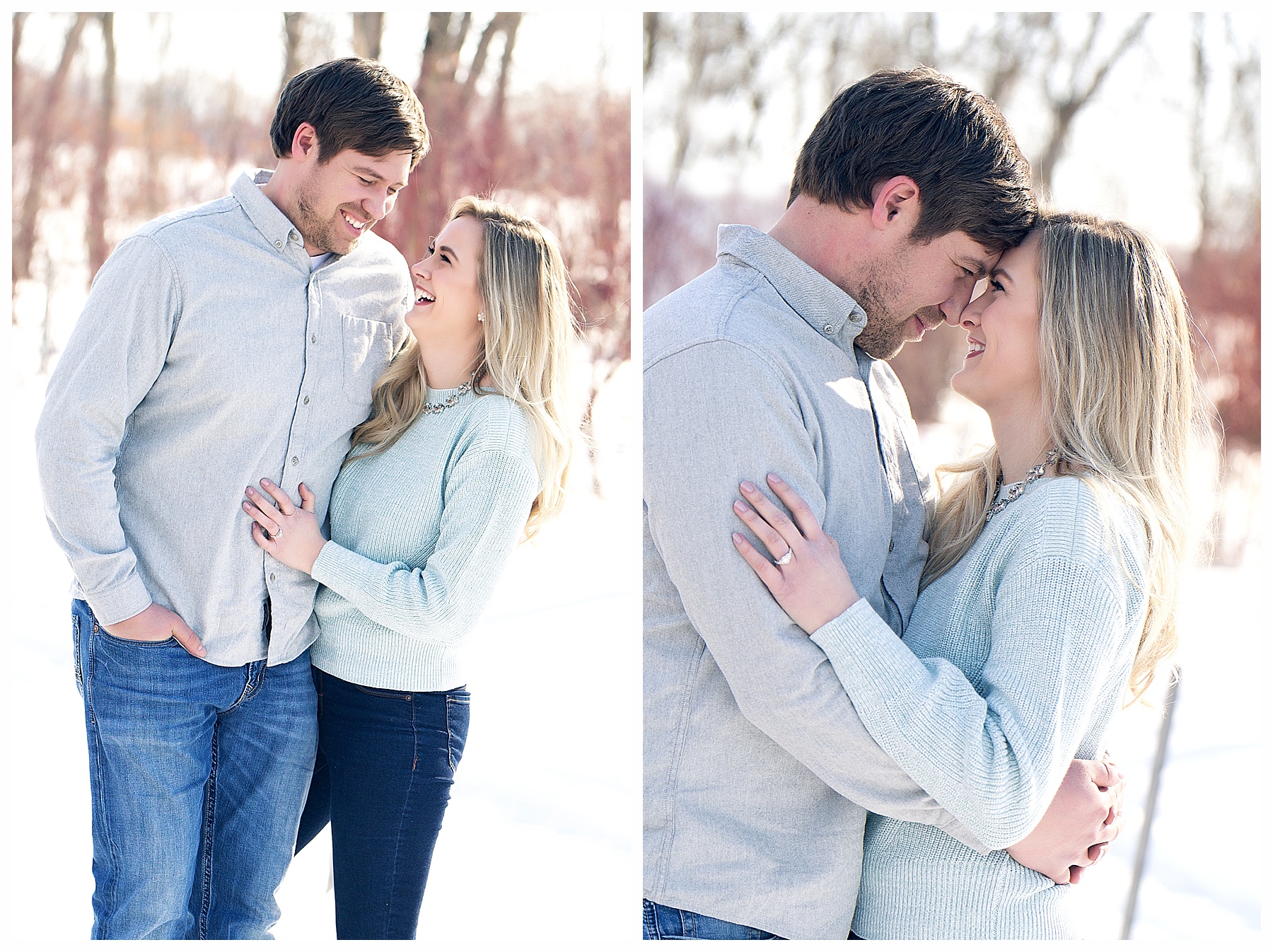 Fun winter engagement pictures