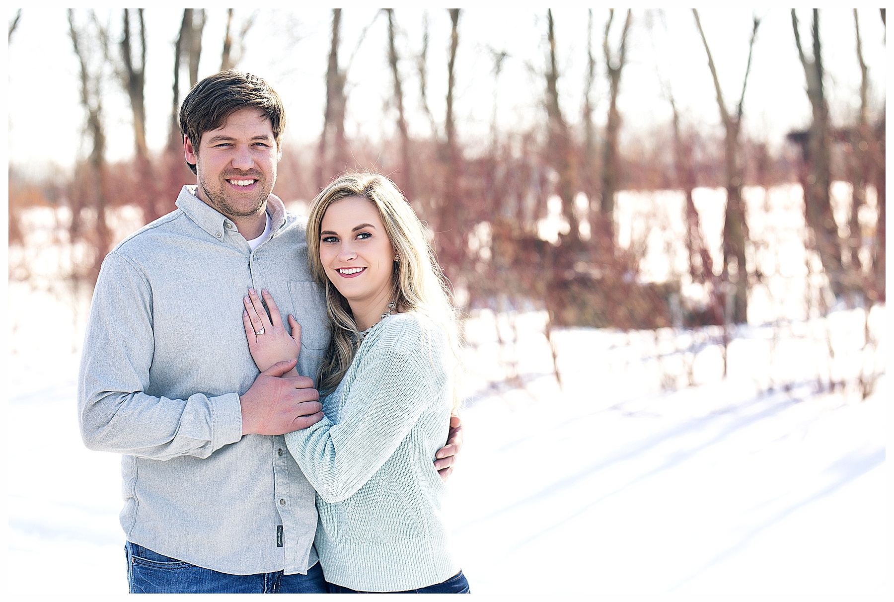 Winter engagement pictures