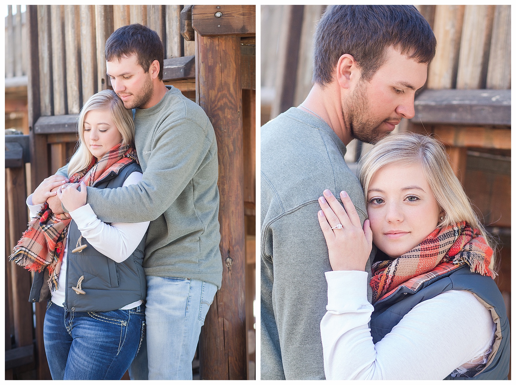 Engagement pictures Medora North Dakota park