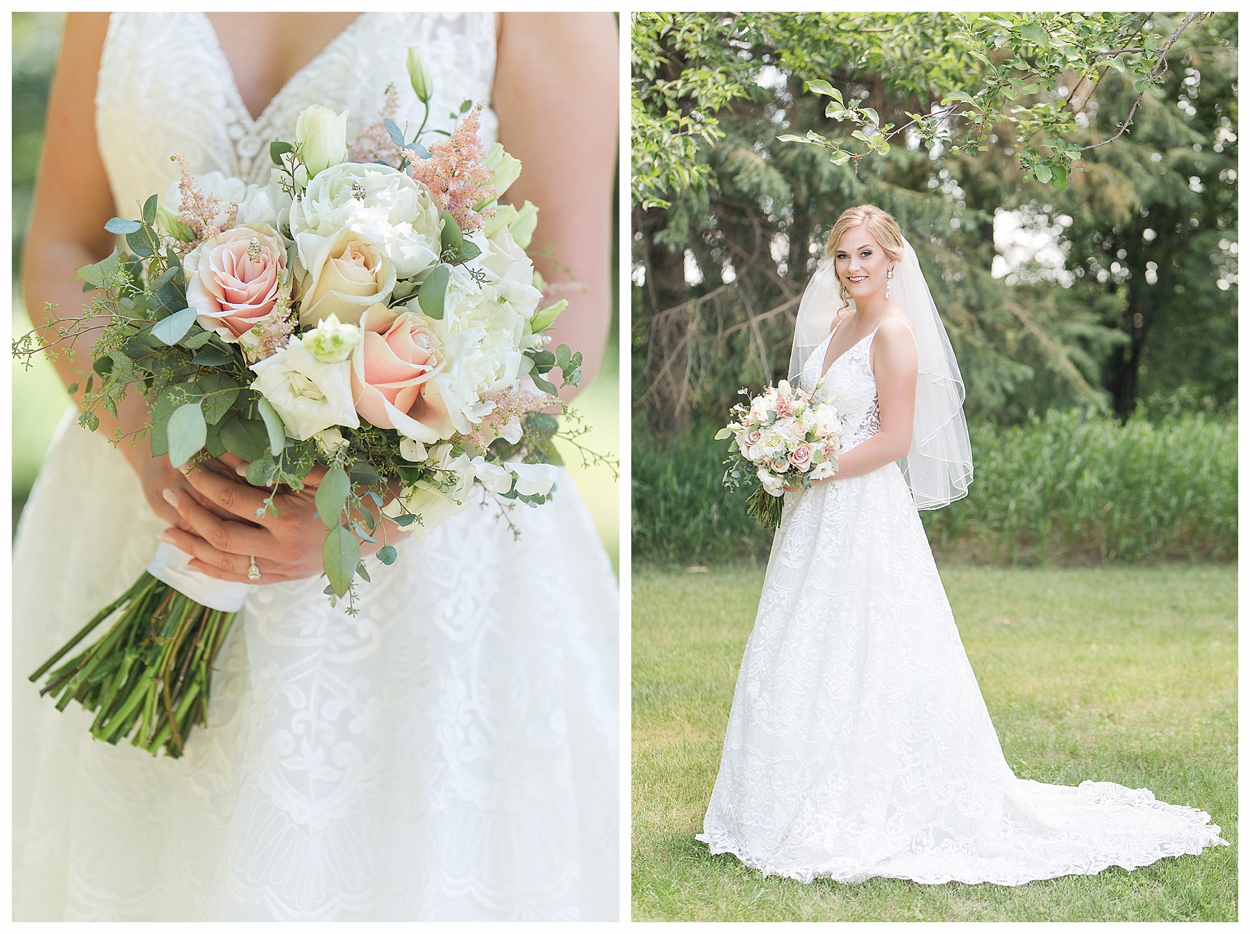 bridal portraits outdoors