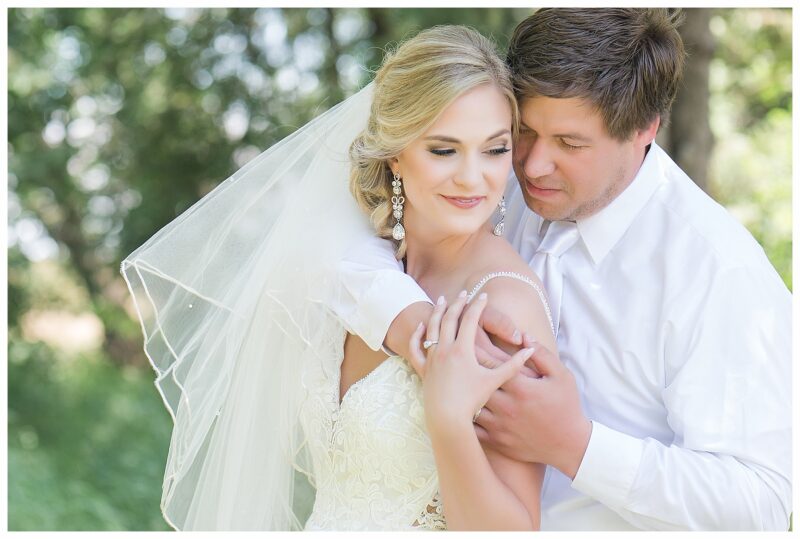 bride and groom close up