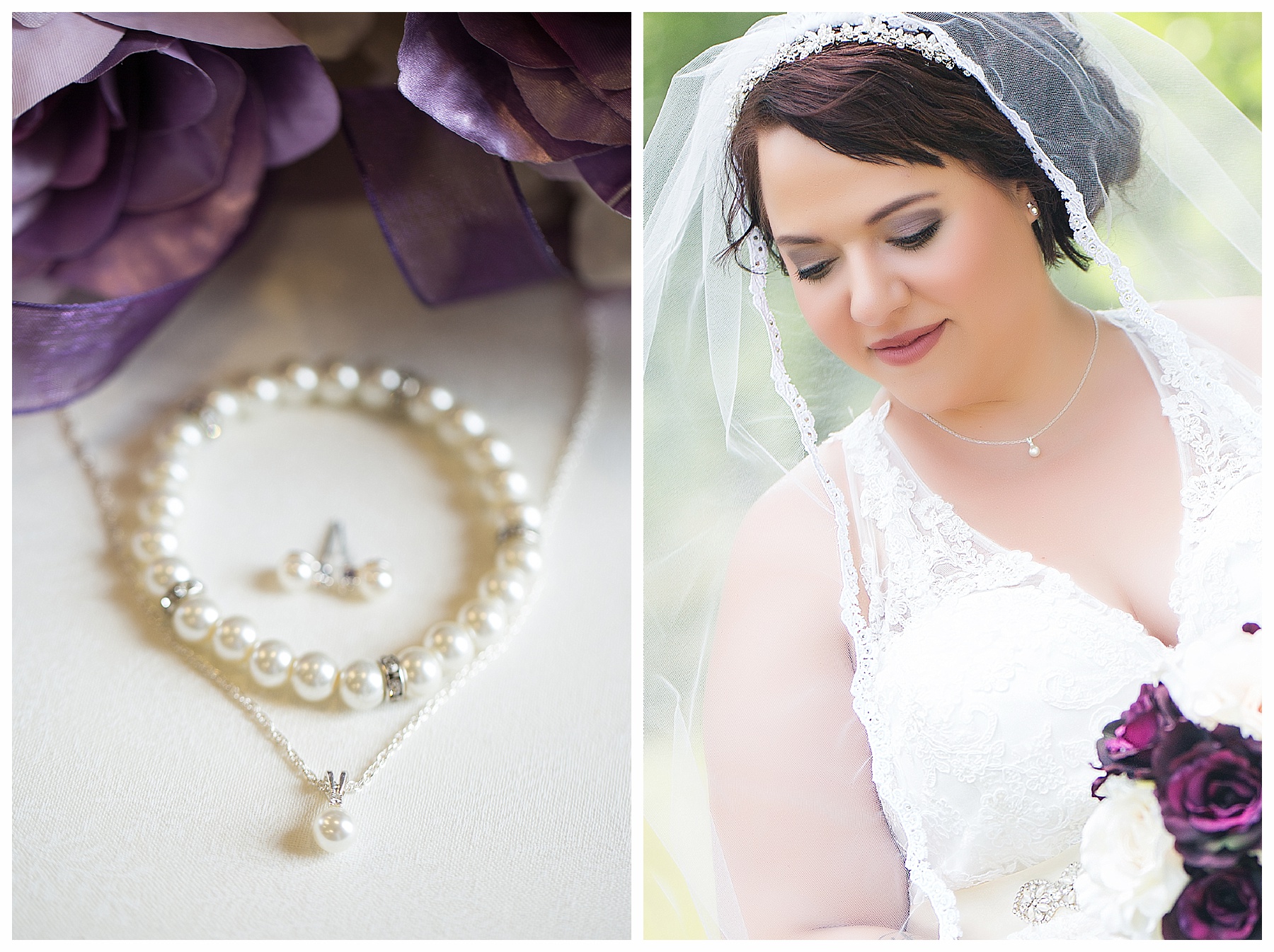 bride and pearls