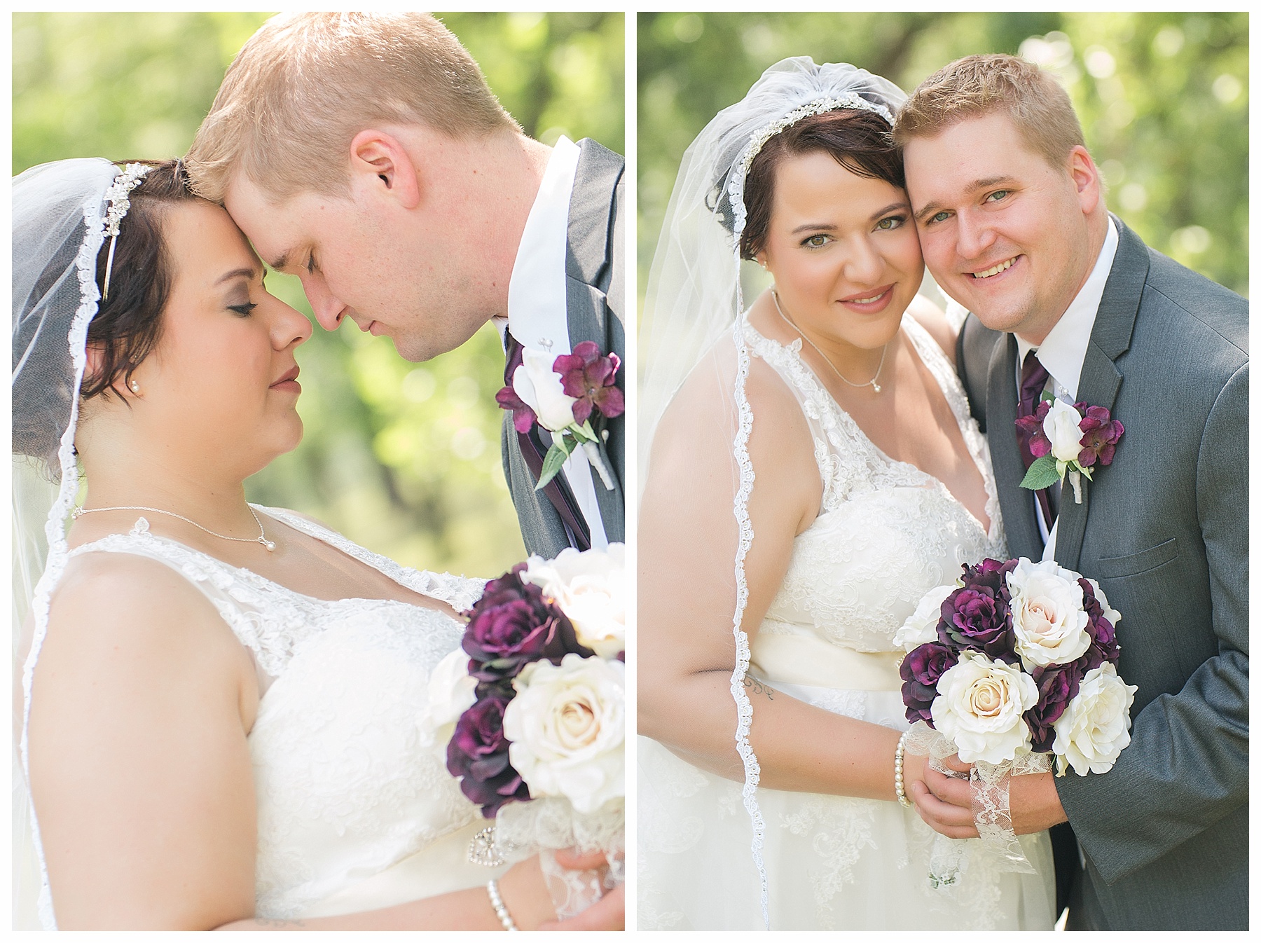 Bride and groom close ups