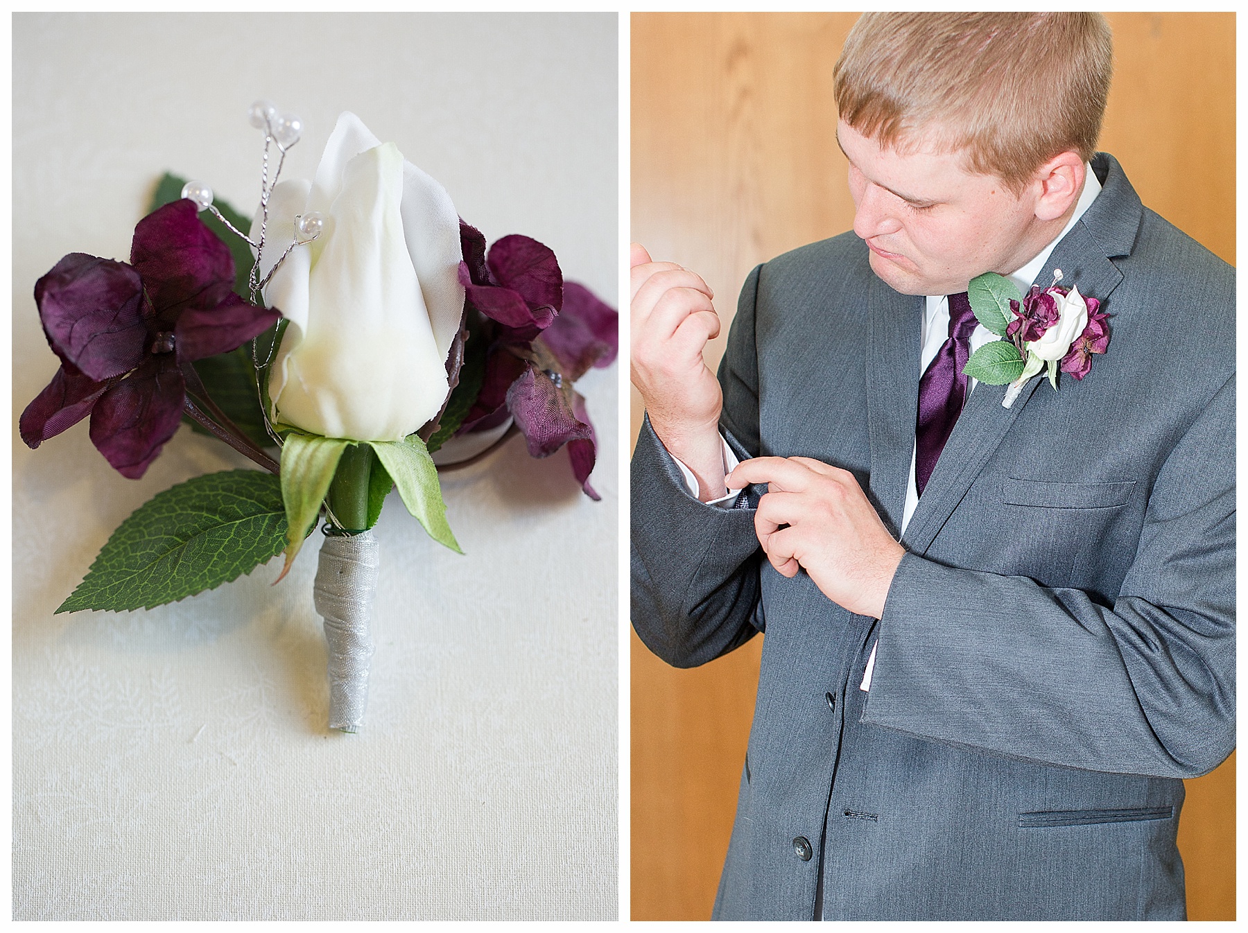 groom getting ready