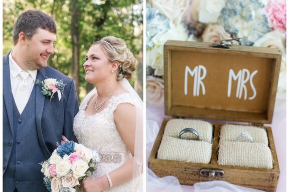 North Dakota bride and groom