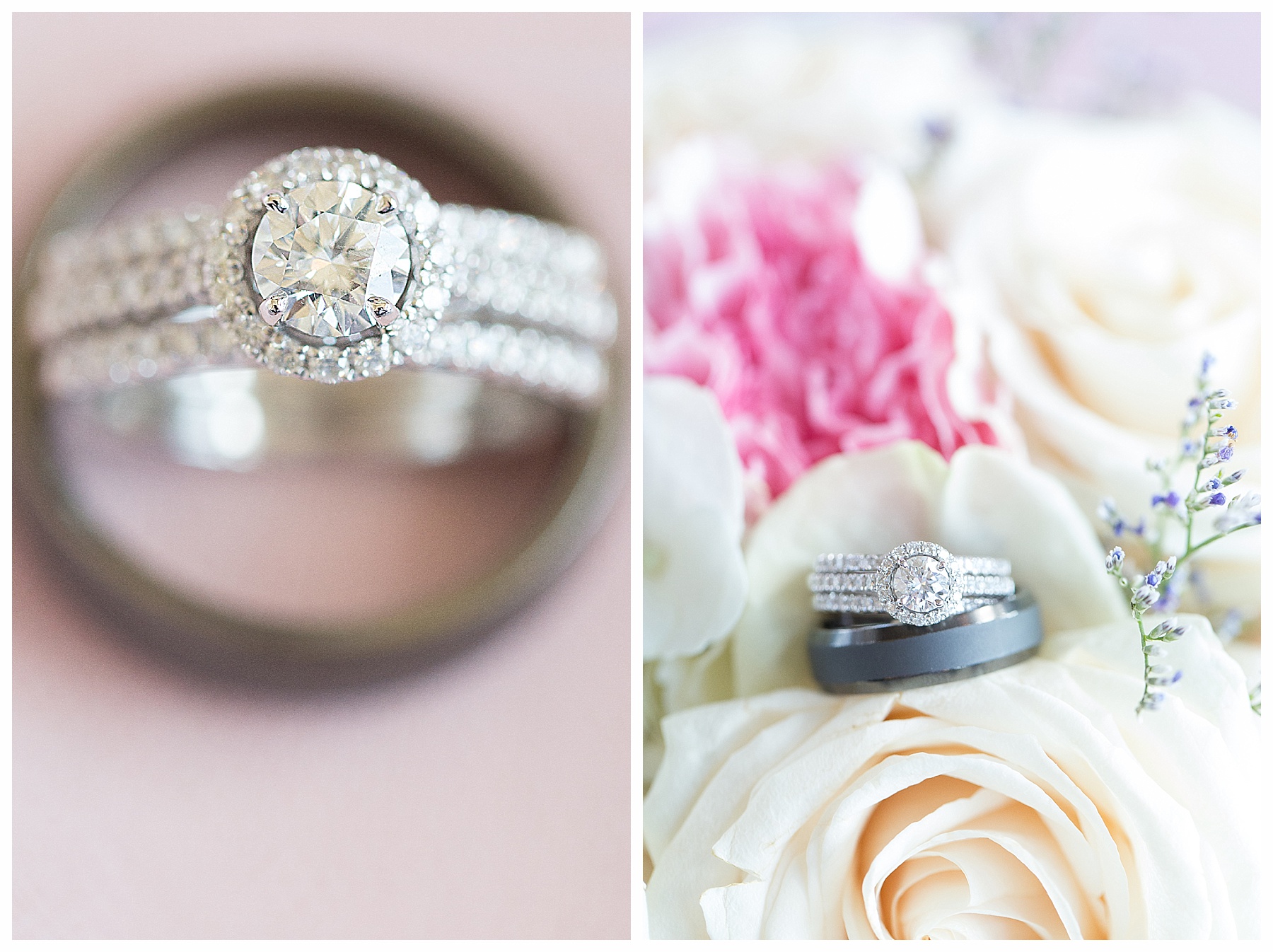 wedding rings close up