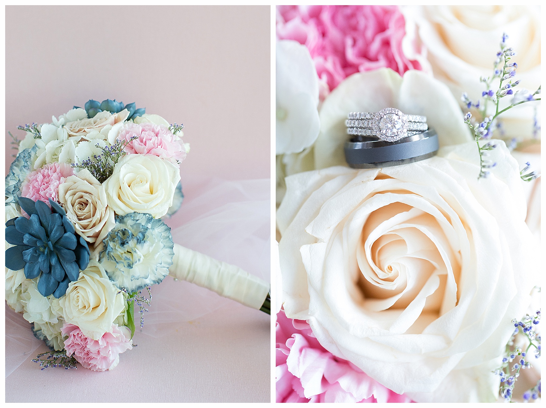 bridal bouquet detail