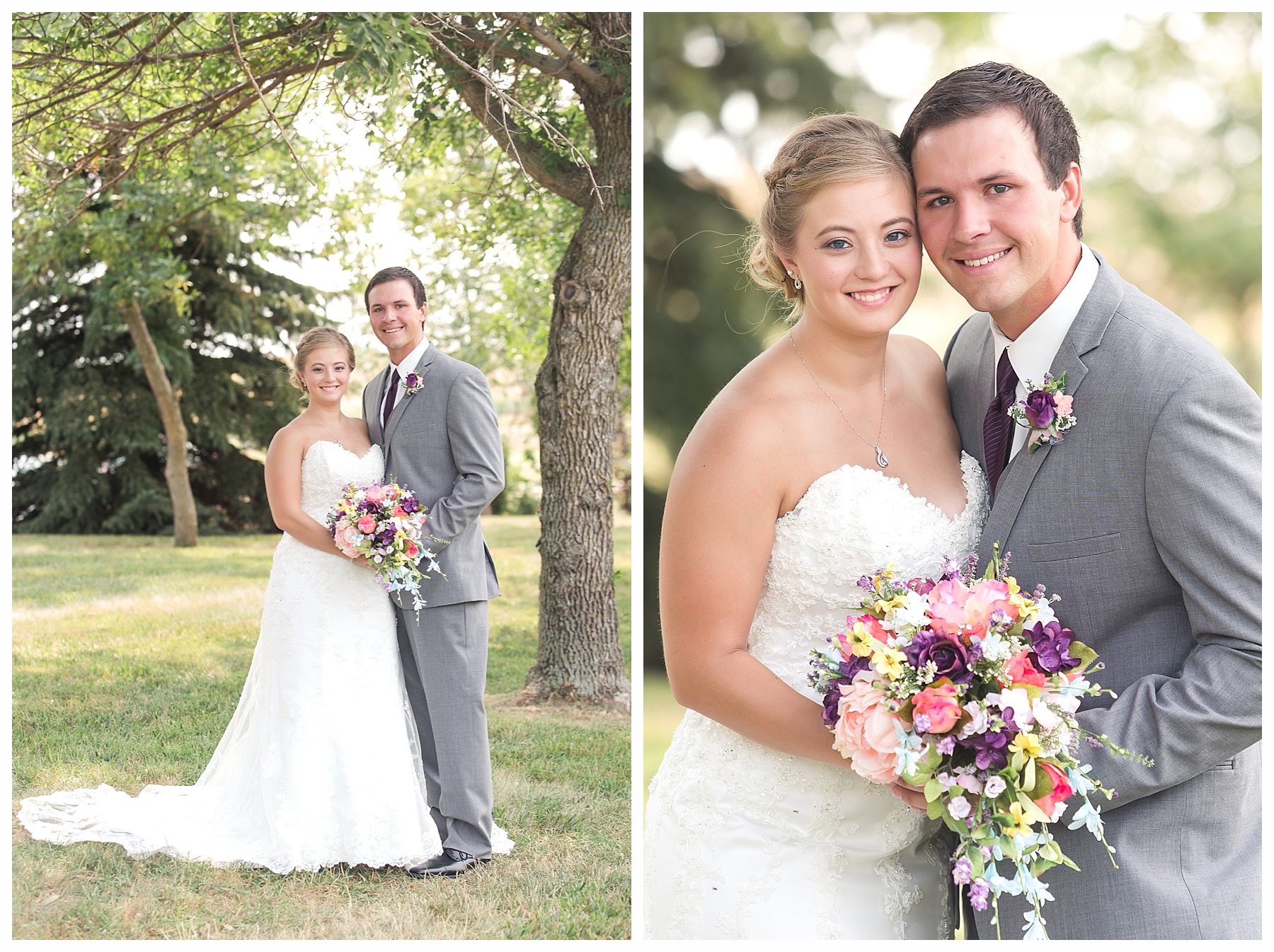 North Dakota bride and groom