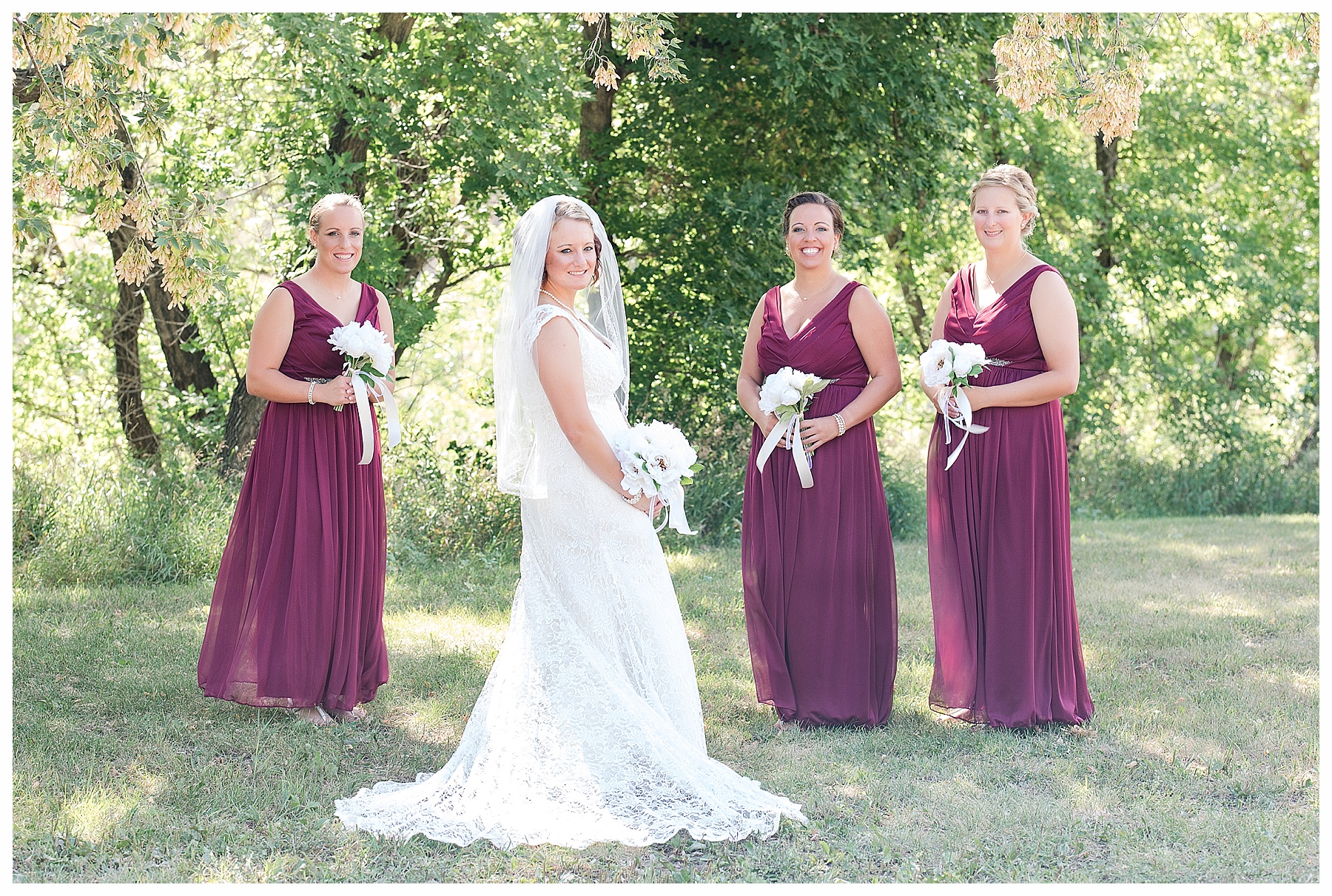 Bride and BridesmaidsBismarck Wedding Photographer