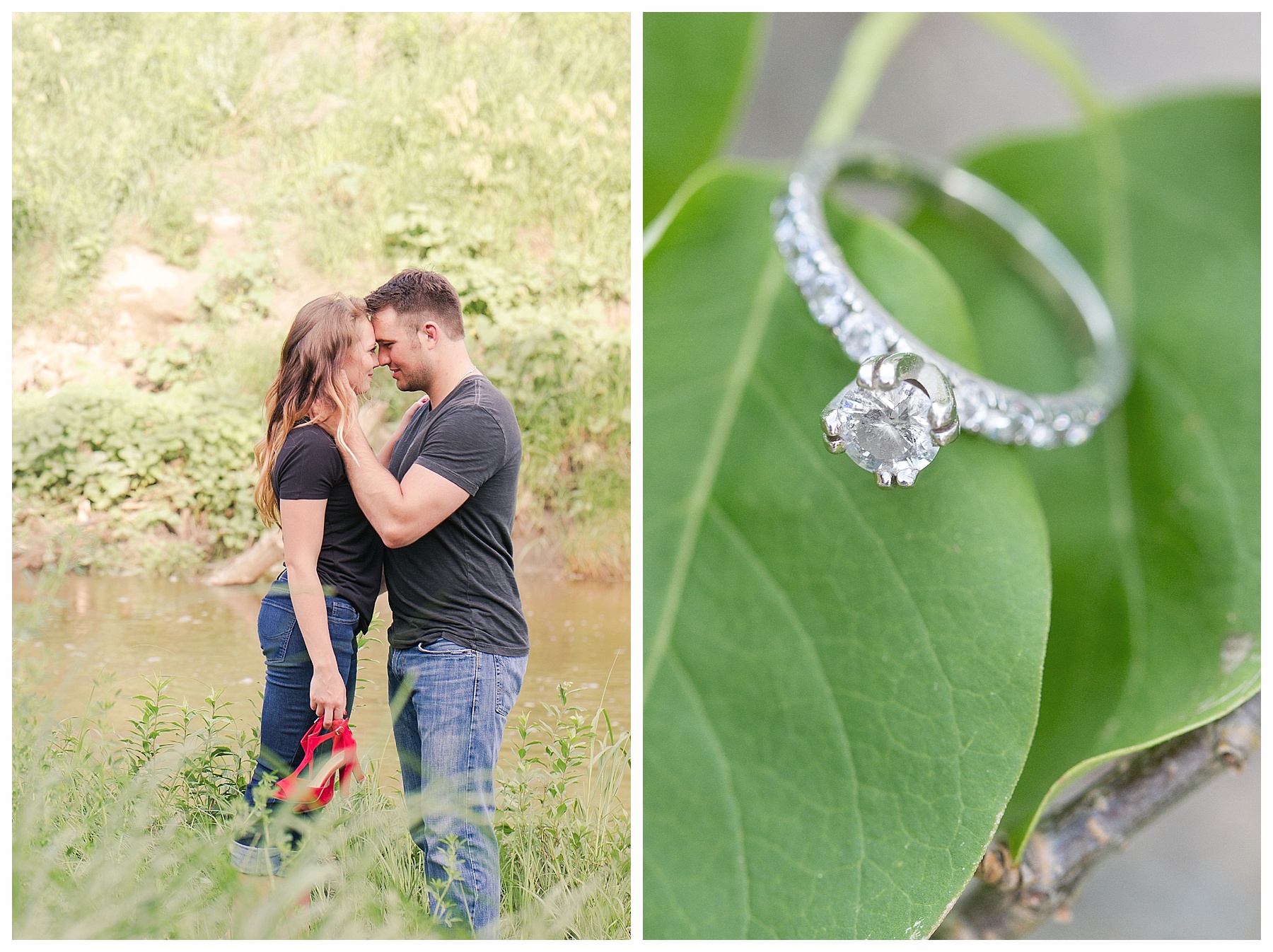 Engagement pictures and engagement ring