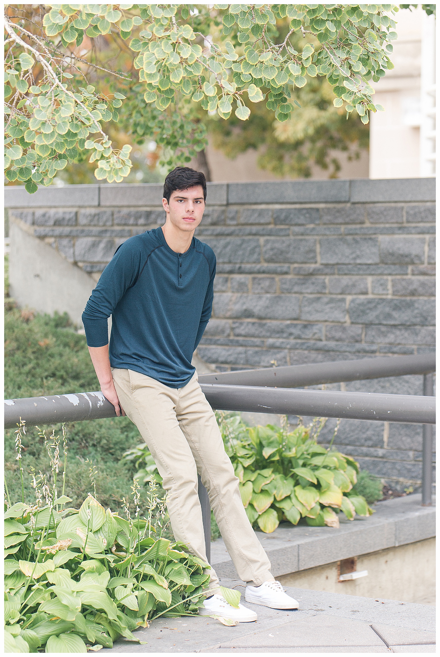 Senior pictures at Bismarck Heritage Center