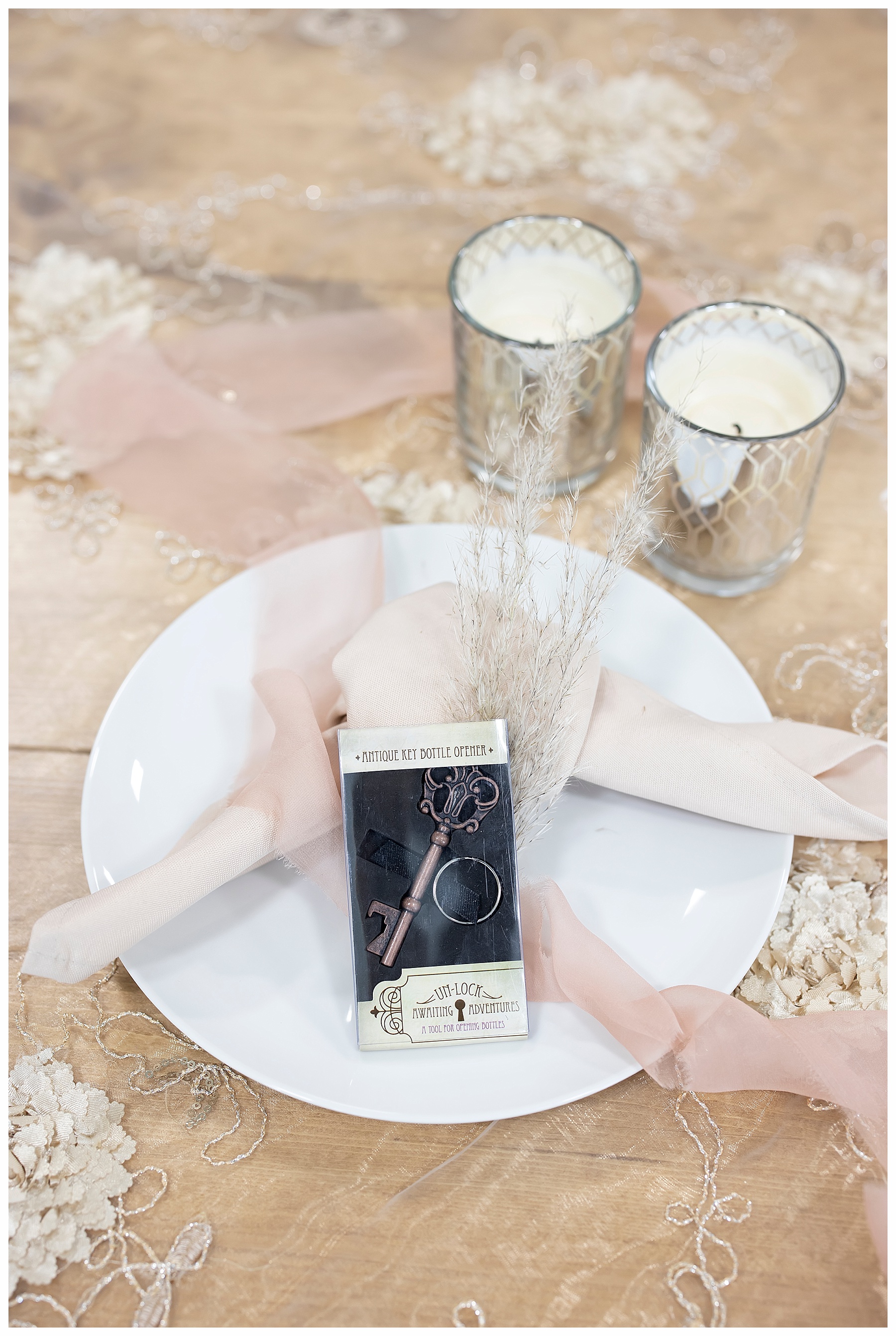 Beautiful wedding place settings