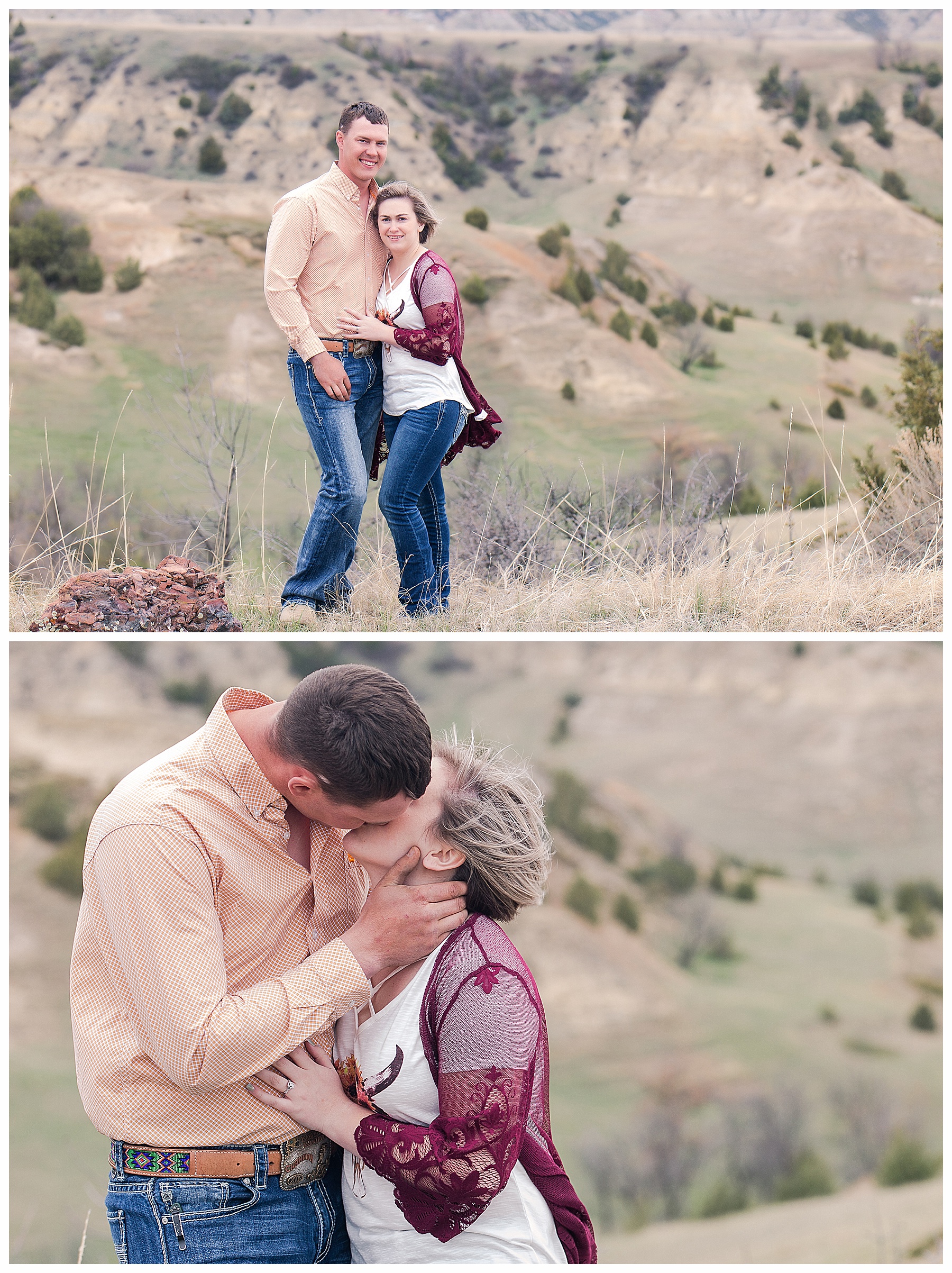 Medora Engagement Picture