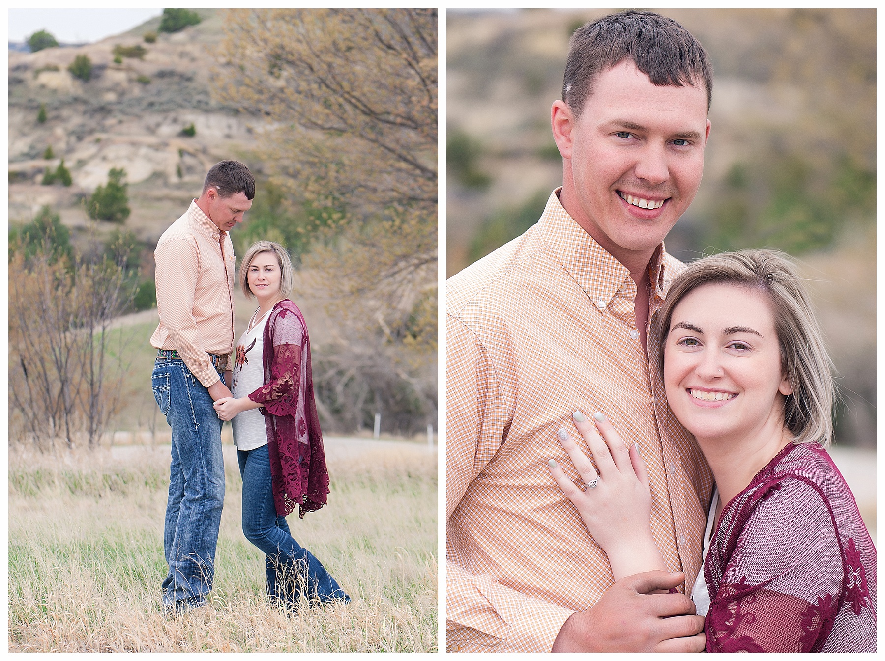 Medora Engagement Picture