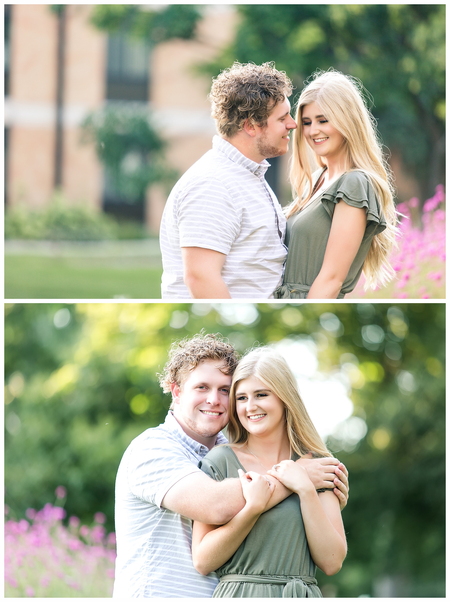 Engagement pictures on NDSU campus