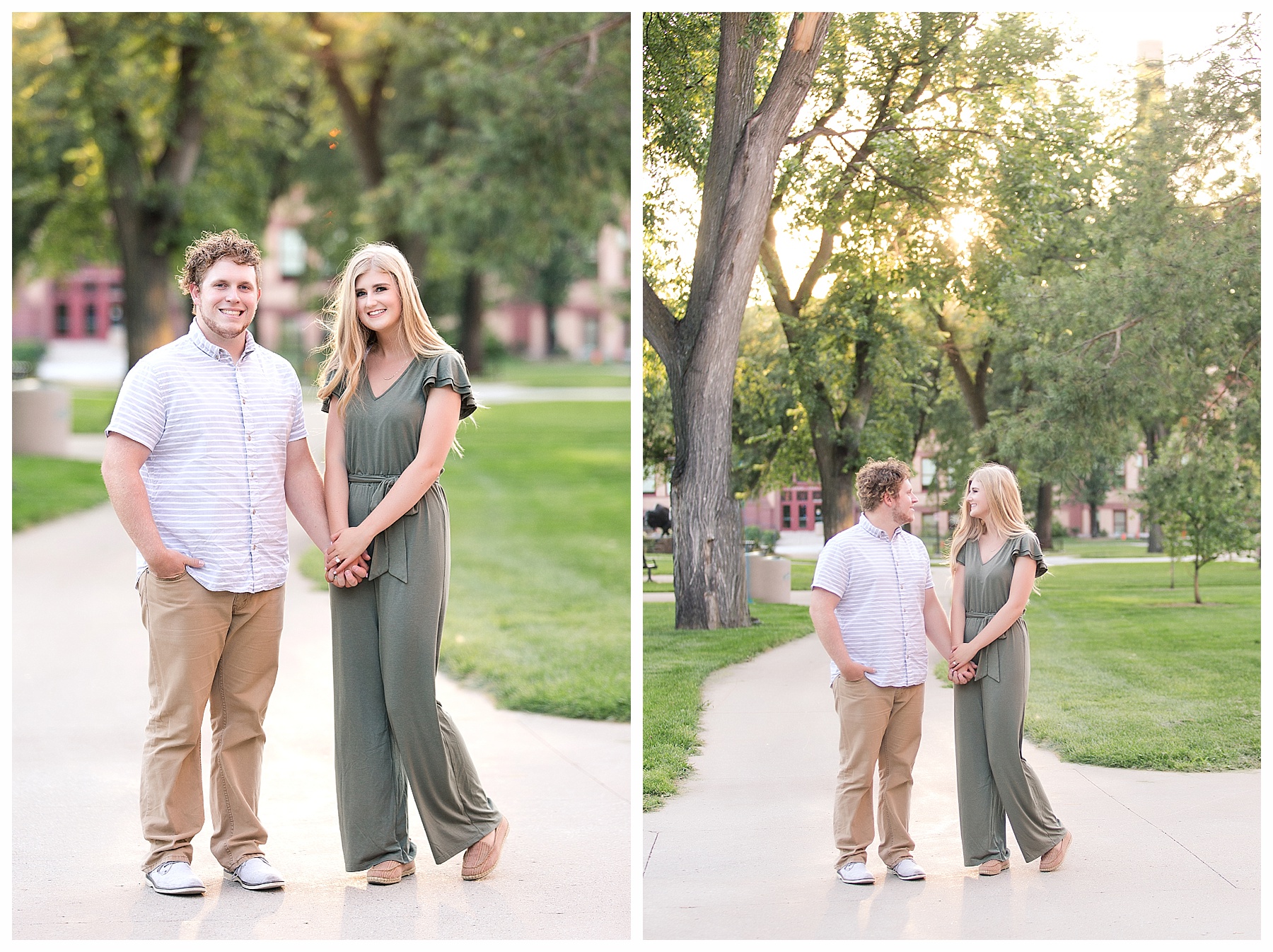 Engagement pictures in Fargo at NDSU