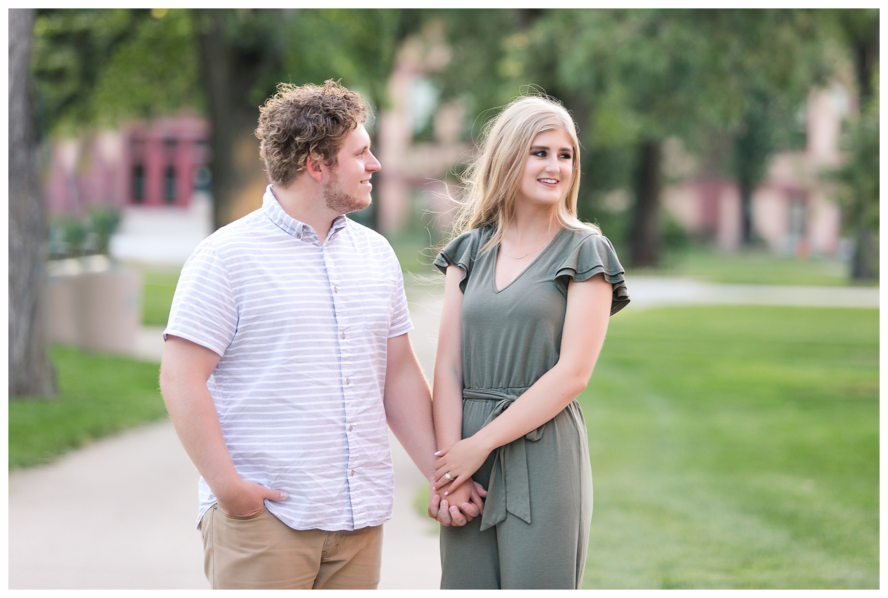 Engagement pictures in Fargo at NDSU