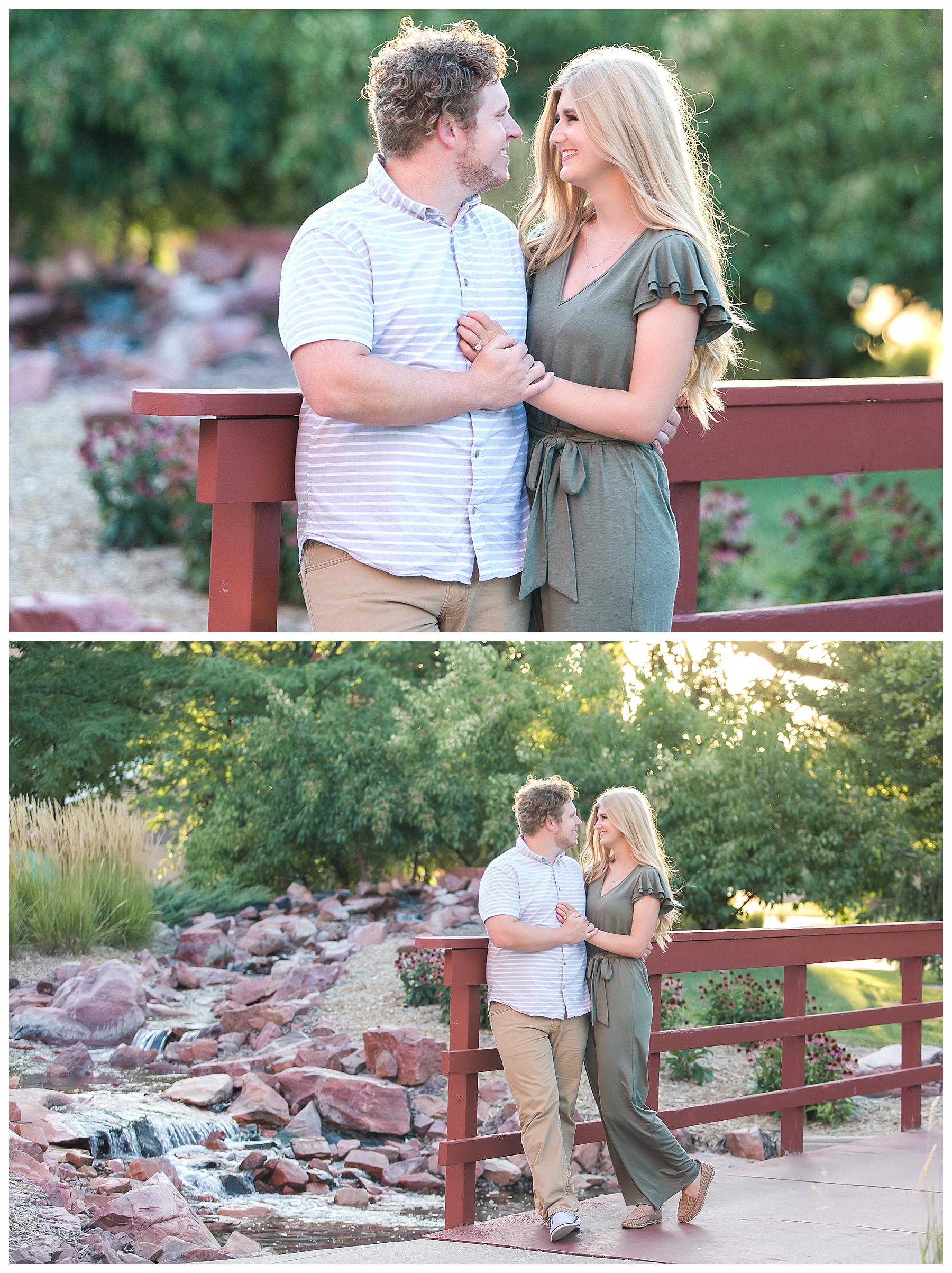 Engagement Pictures on bridge