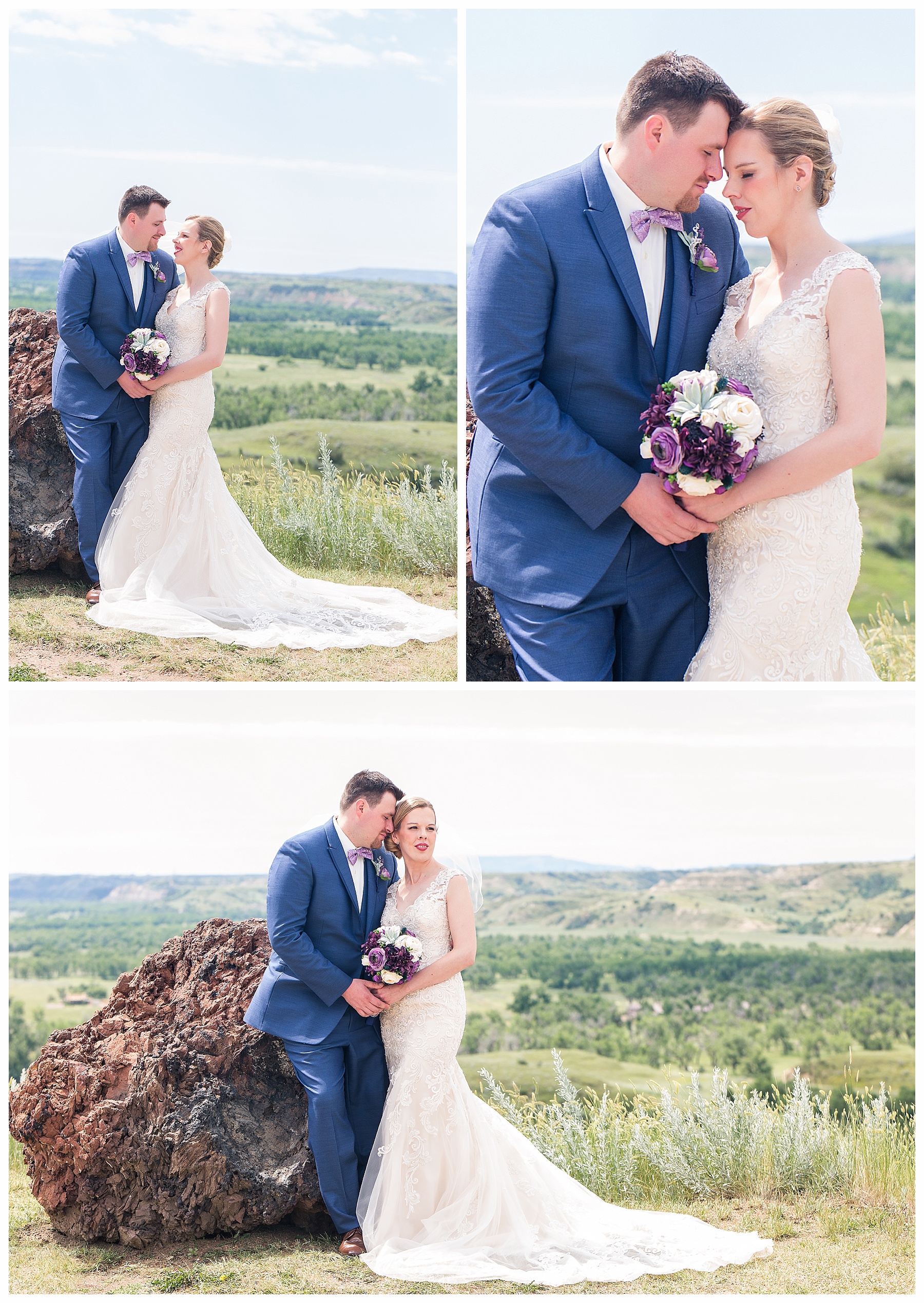 North Dakota bride and groom