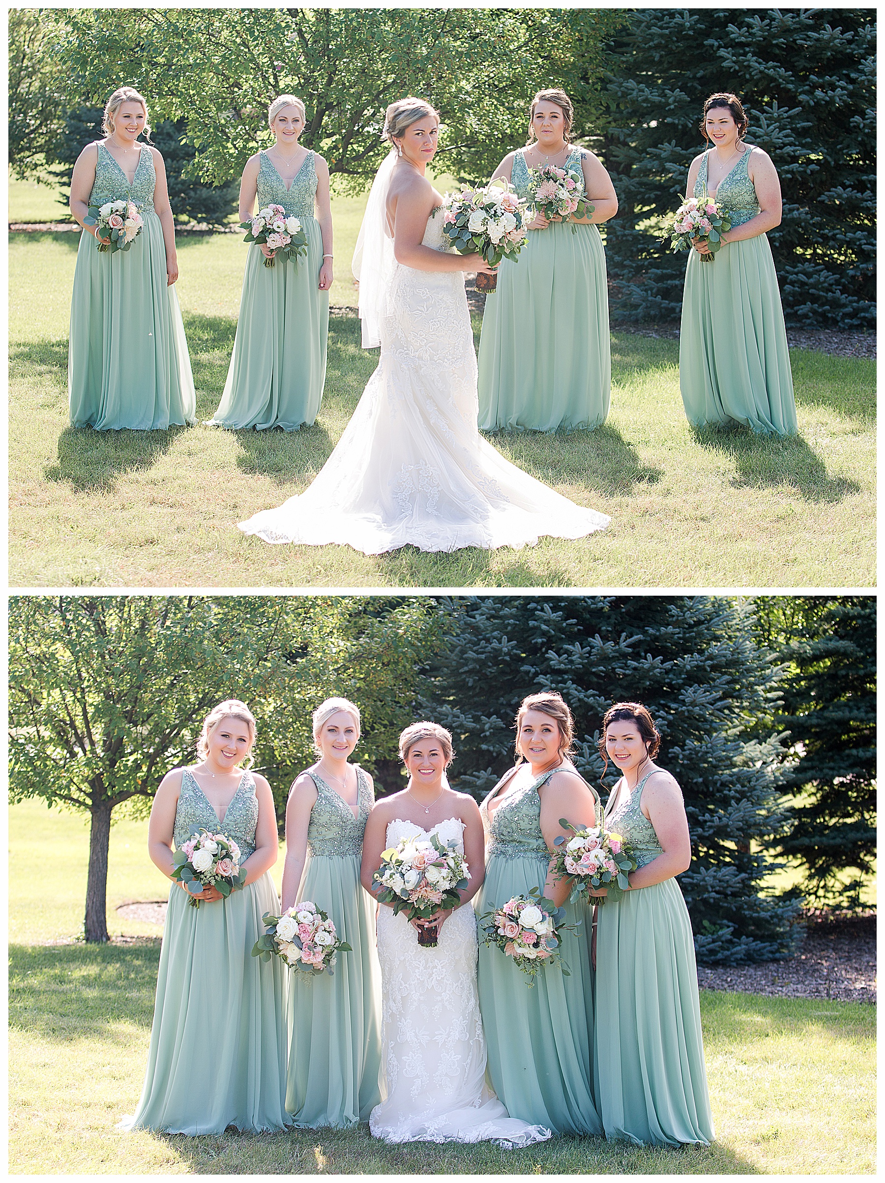 sage and blush bridesmaids