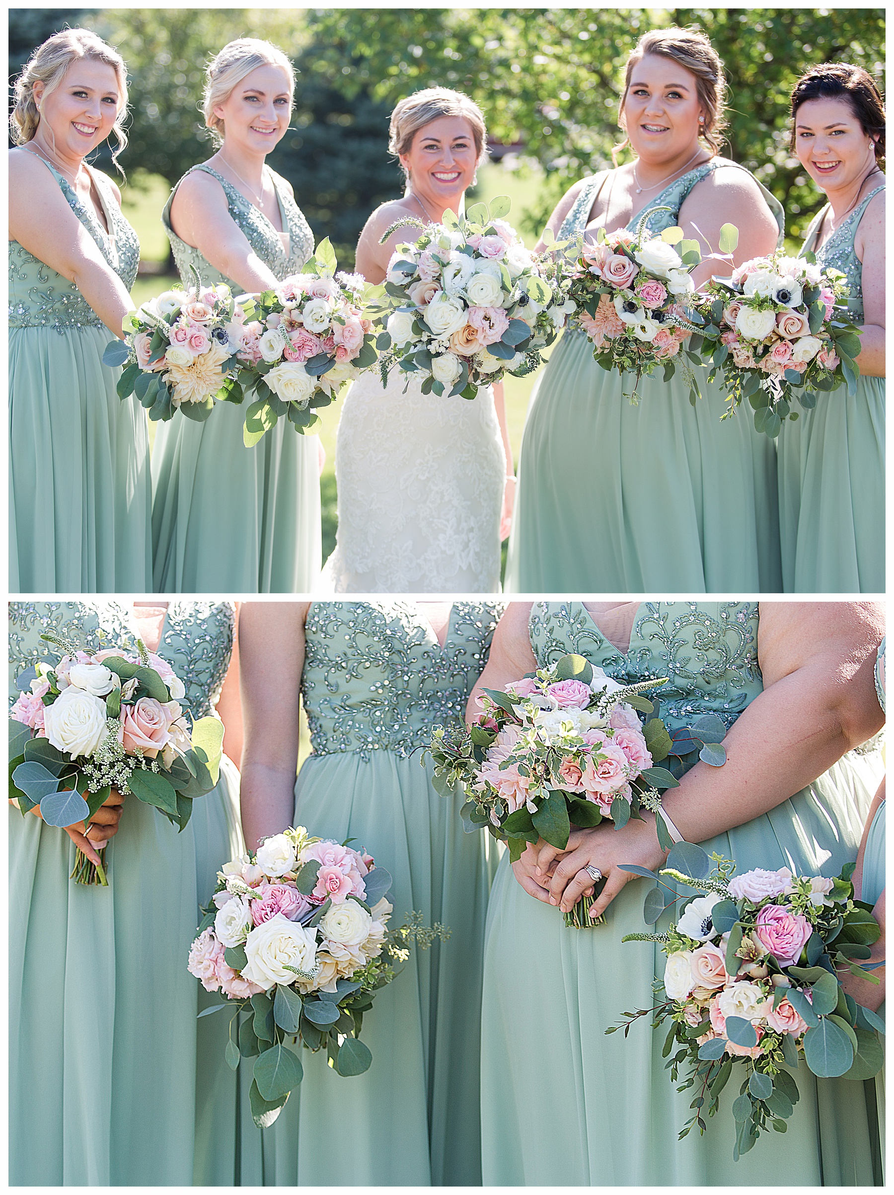 sage and blush bridesmaids