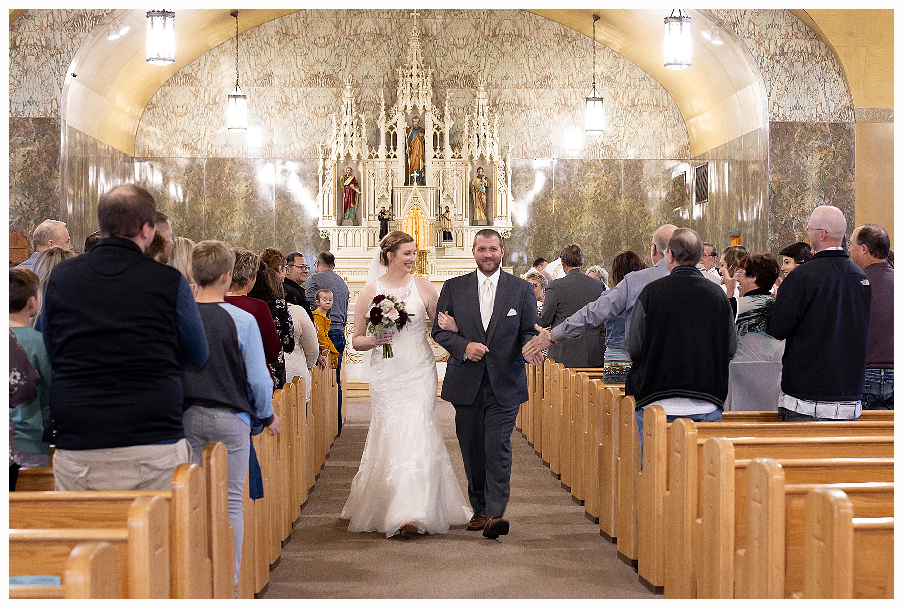 Walking back up the aisle