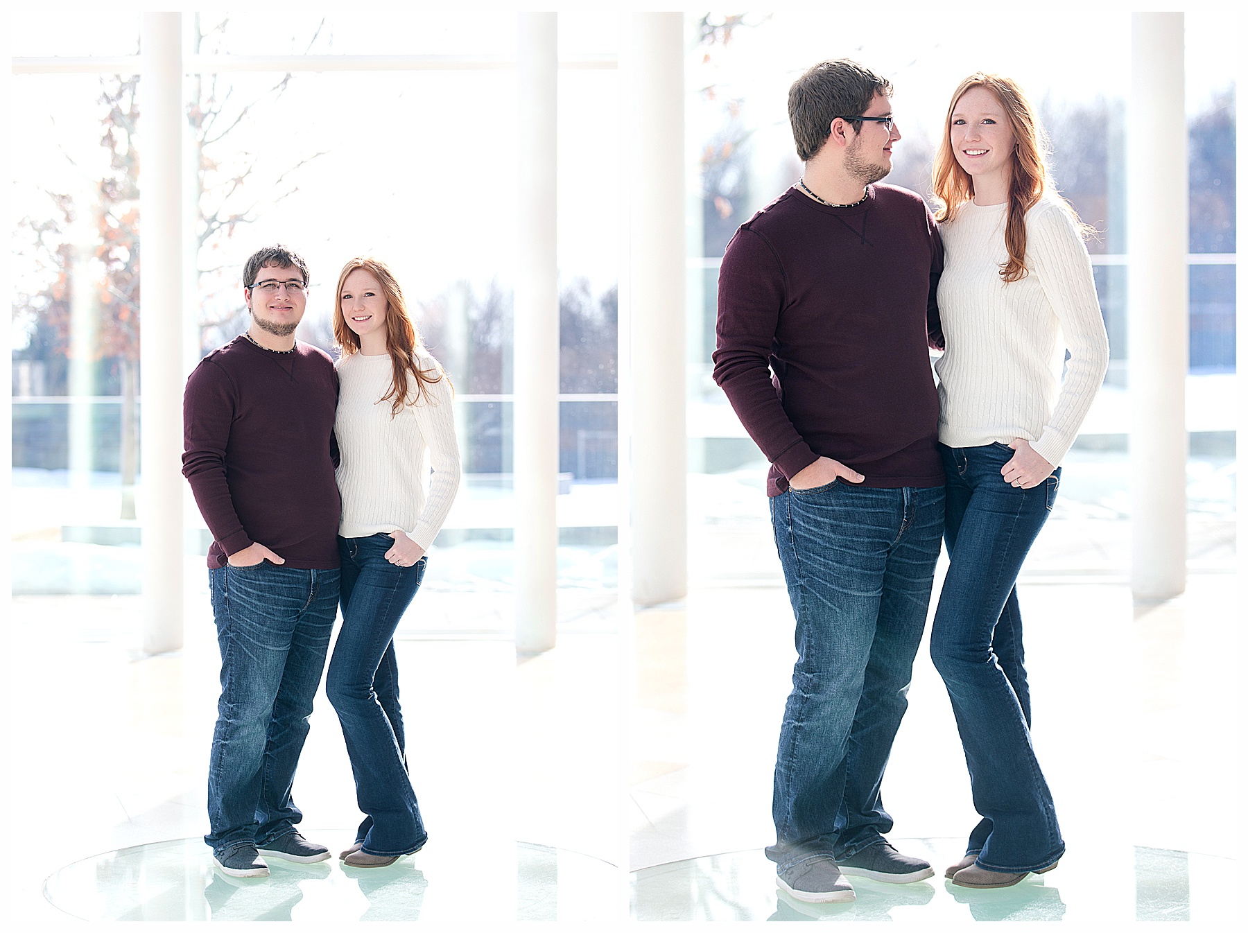 Engagement Pictures at the Bismarck Heritage Center