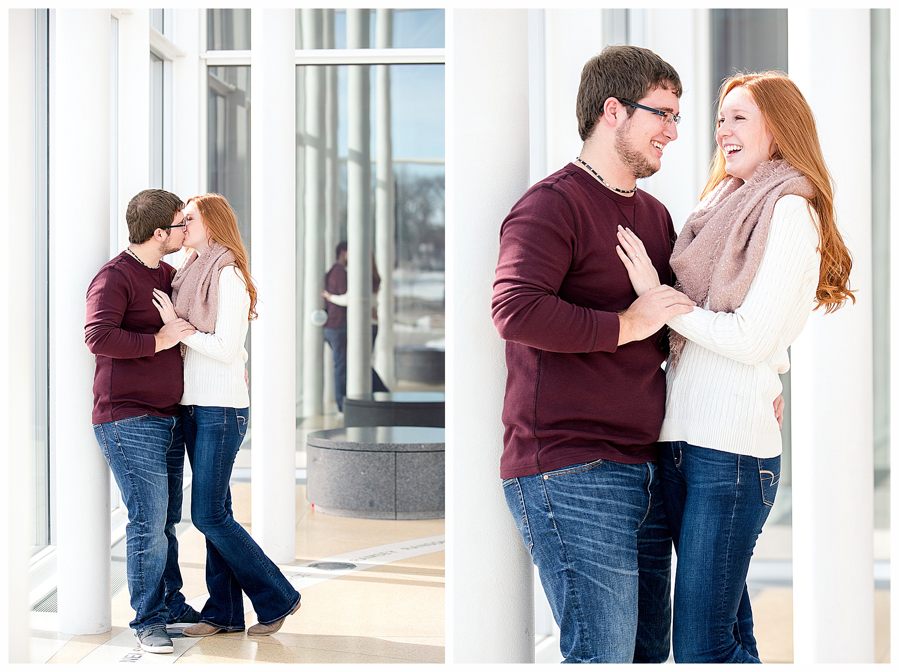 Engagement Pictures at the Bismarck Heritage Center