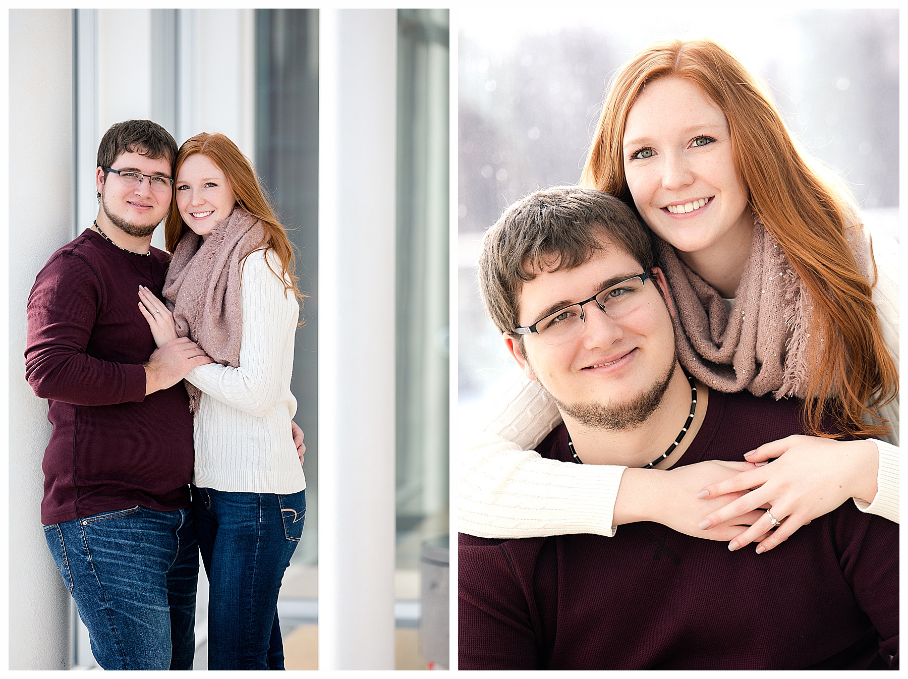 Engagement Pictures at the Bismarck Heritage Center