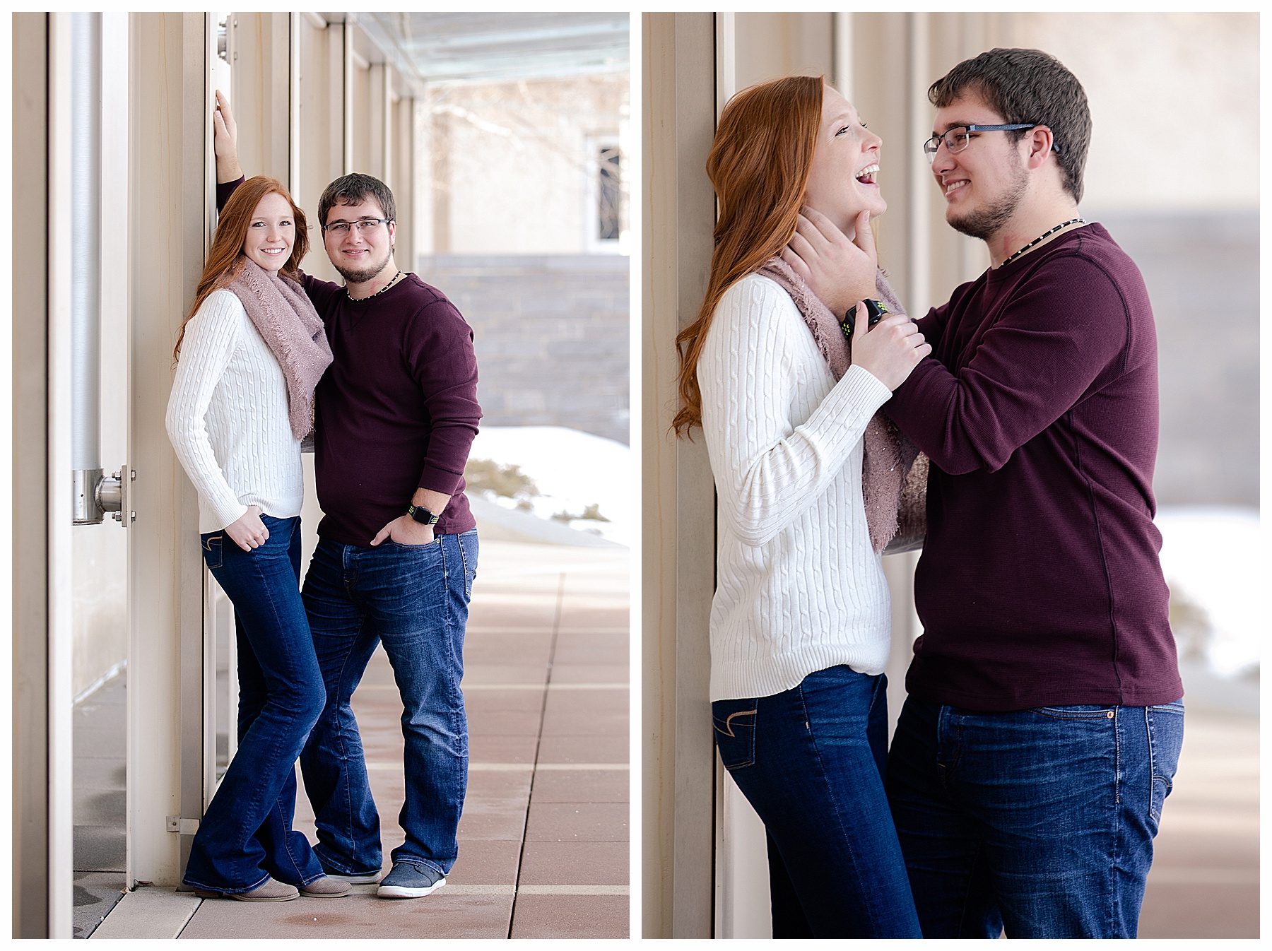 Engagement Pictures at the Bismarck Heritage Center