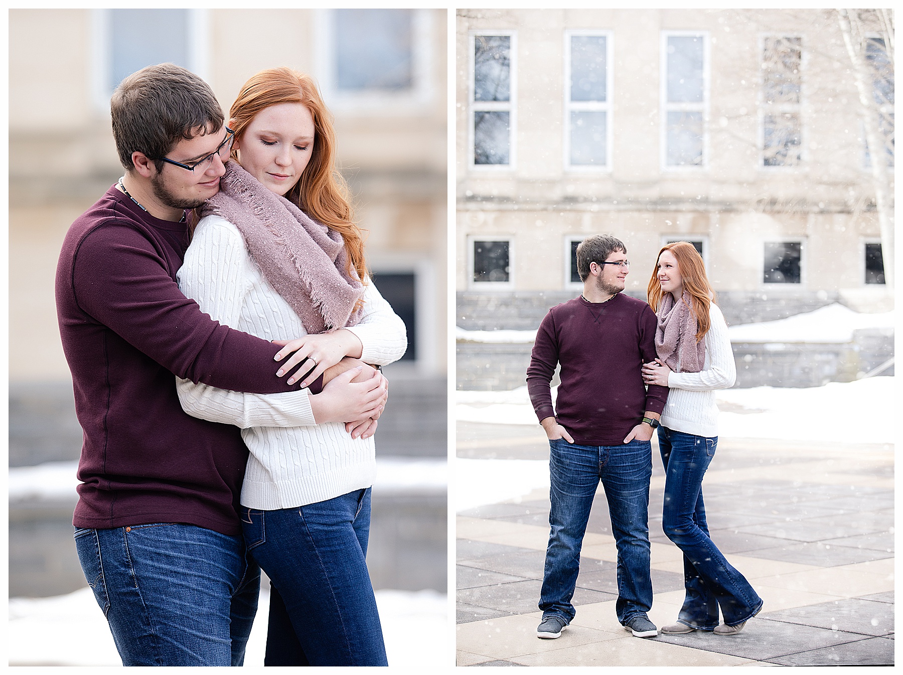 Engagement Pictures at the Bismarck Heritage Center